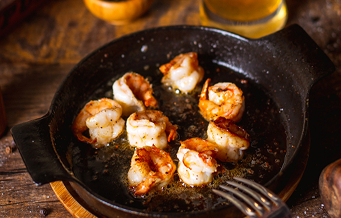 Garlic shrimp skillet